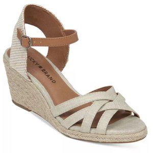 Lucky Brand Kalley Cross Band Wedge Sandal